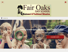 Tablet Screenshot of fairoaksdayschool.com